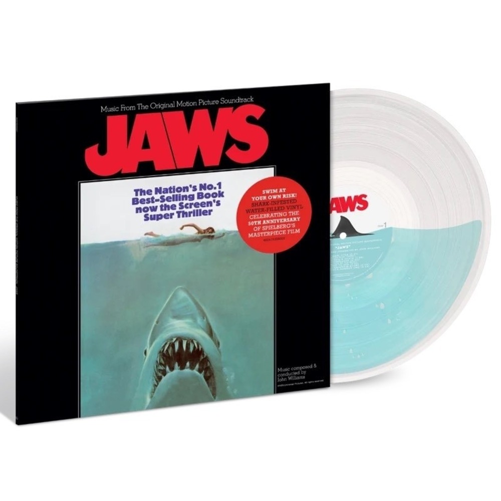 Jaws 50th Anniversary Water Filled Vinyl LP Record Soundtrack John Williams New